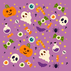 Pattern Halloween sticker