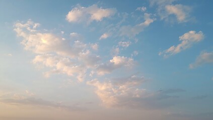 Obraz premium Complete frame photo displaying a sky filled with clouds and blue hues