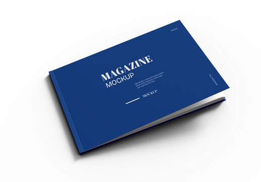Horizontal Magazine Mockup Template