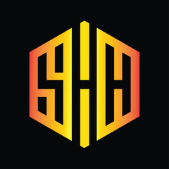 SAH letter logo with hexagon concept is suitable for your company