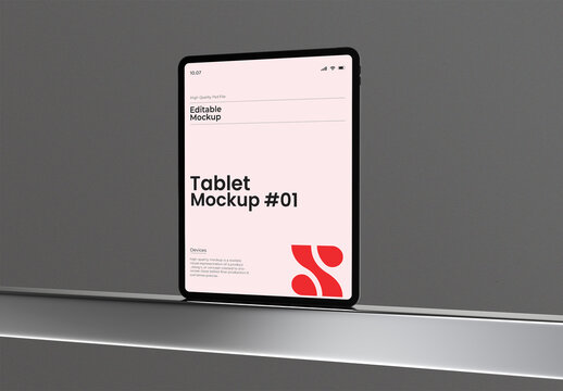 Tablet Display Screen Device Mockup