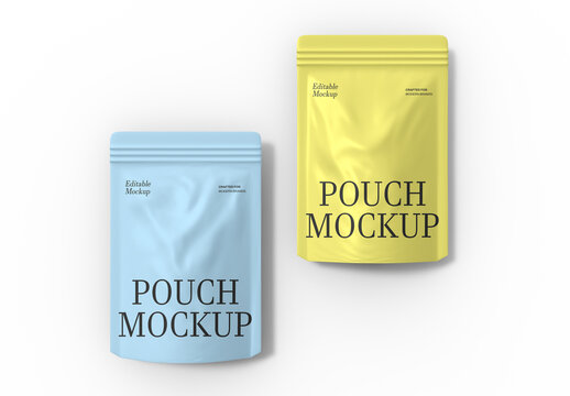 Plastic Pouch Mockup Set