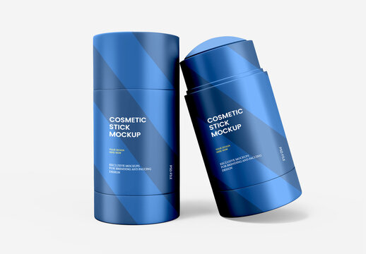 Cosmetic Mask Stick Mockup