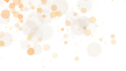 golden glitter shiny stars and bokeh lights and particles with corner light flare on transparent background,png christmas holiday and new year isolated social media design element 