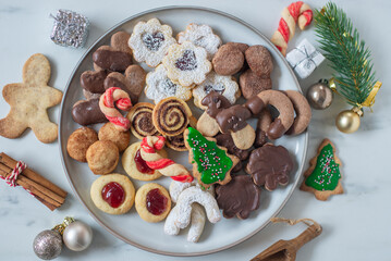 sweet home made german christmas cookies