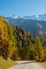 Autumn in the Austrian Alps near Grossglockner
