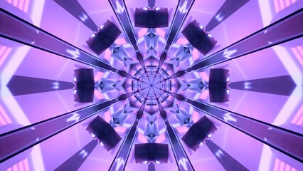 Seamless tunnel video vj loop screensaver with vibrant colors and patterns