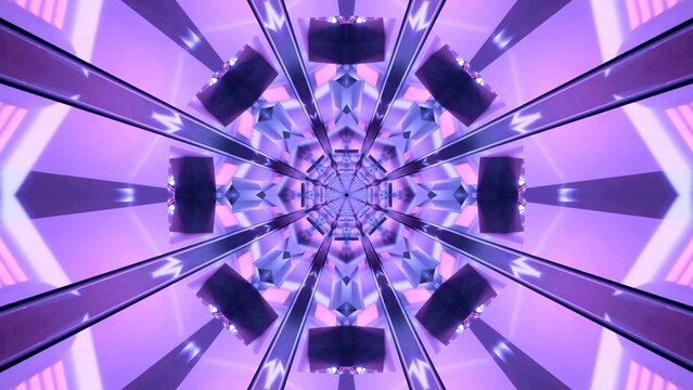 Seamless tunnel video vj loop screensaver with vibrant colors and patterns