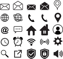 インターネット関連のアイコンセット