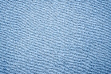 Faded denim material in a soft sky blue shade