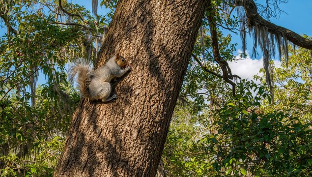 Nut Carrying by a Squirrel