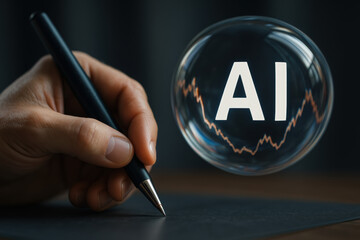 AI intelligence technology innovation and data analytics inspire creativity and progress through futuristic digital concepts