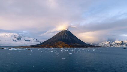 Deception Island in Antarctica, an active volcanic site with potential erosion risk