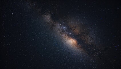 Fototapeta premium Nighttime view of the Milky Way galaxy