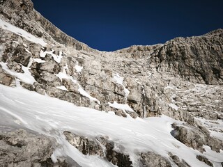 winter hiking in dolomiti di brenta italy

