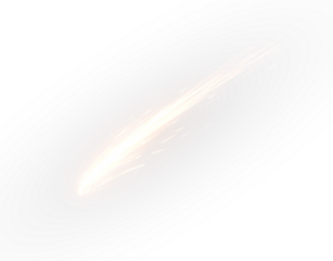 A meteor isolated on white background