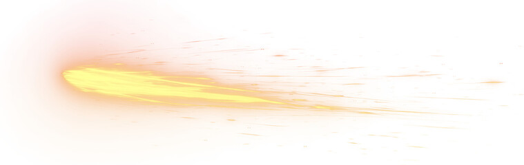 A meteor isolated on white background