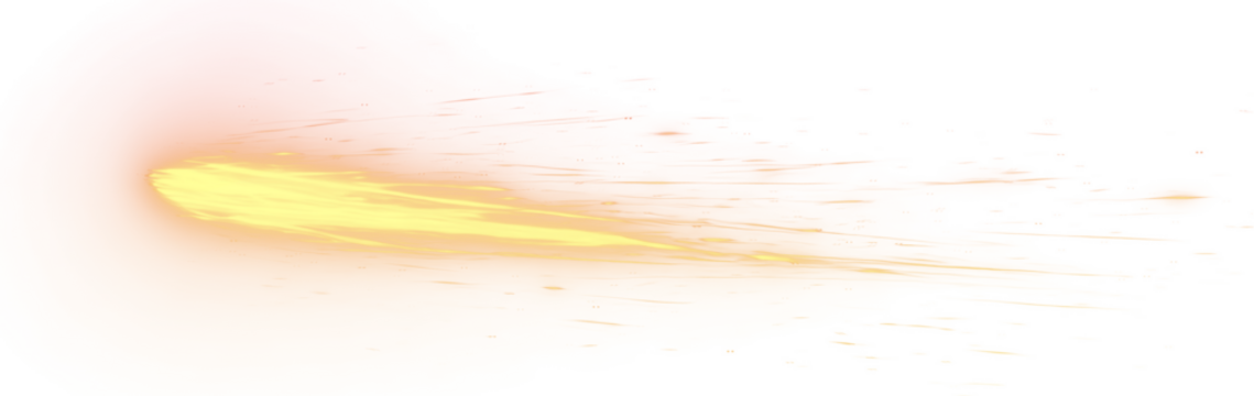 A meteor isolated on white background