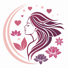 Beauty salon and spa doodle set. Skin care and natural treatment, natural cosmetics concept, time for yourself. Spa with aroma oil, nail file, sleep mask and other care items.	