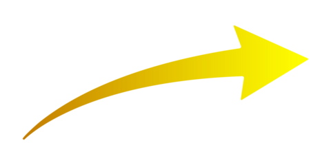 Yellow curved arrow. 
