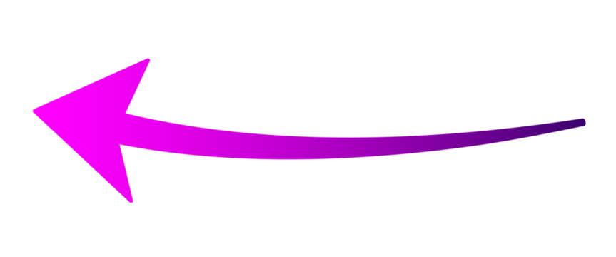 Pink curved arrow element.  - Powered by Adobe