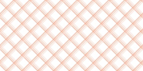 Fototapeta premium Subtle seamless geometric pattern with a pale peach argyle diamond grid, creating a soft, elegant, and sophisticated abstract background texture.