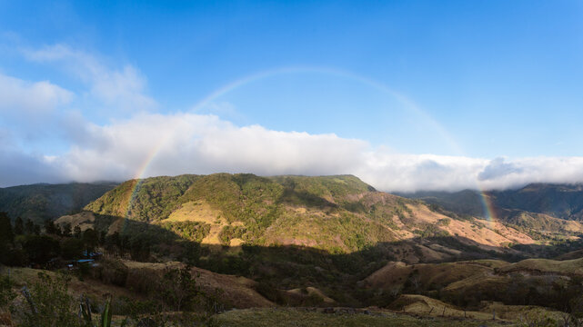 Rainbow over Monteverde cloud forest, Costa Rica