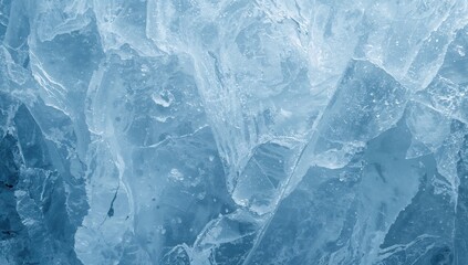 Obraz premium Blue-toned ice background image, suitable for editorial header use