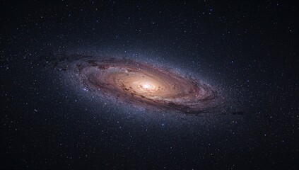 Detailed long exposure shot of the Milky Way with visible grain
