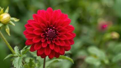 Dahlia coccinea flowers growing near rice fields, indicating local agricultural biodiversity
