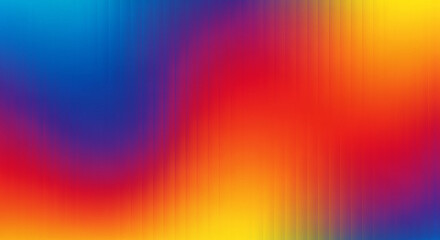 Vibrant abstract mosaic of flowing colors in a gradient of blue purple red orange and yellow