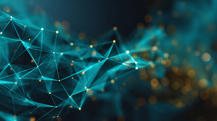 A mesmerizing illustration of interconnected digital network, showcasing the complexity of modern technology. The image is filled with glowing dots and lines, creating a sense of depth and innovation