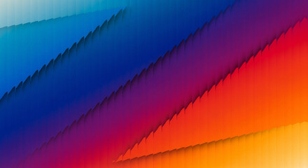Abstract diagonal gradient overlay of vibrant colors with subtle pixel texture and shadows