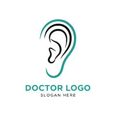 Doctor logo vector icon illustration design template