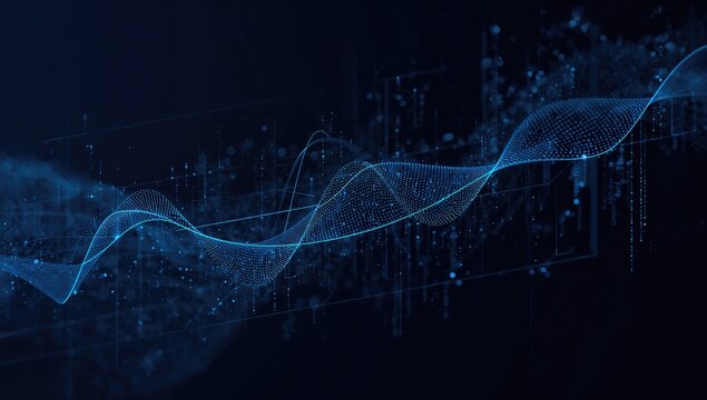 Digital data flow background, illustrating the complexity of network connections