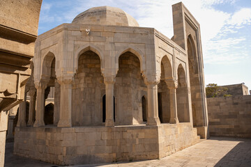 Fototapeta premium Shirvanshah palace Historic Stone Building with Arched Architecture