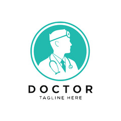 Doctor logo vector icon illustration design template