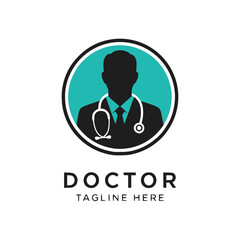 Doctor logo vector icon illustration design template