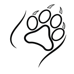 Wild Animal Footprint Graphic