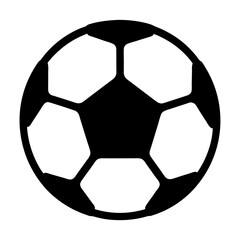 Obraz premium A minimalist vector illustration of a classic black and white soccer ball