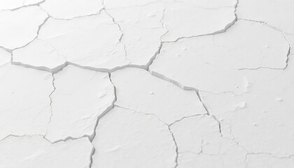 Abstract background of fractured white material with sharp edges and rough texture creates visual depth