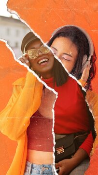 Vertical Torn Paper Transition 06