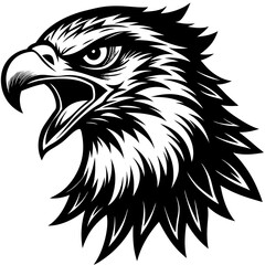 eagle head vector illustration