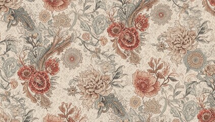 Digital floral arrangement featuring various motifs and flowers, suitable for editorial header background