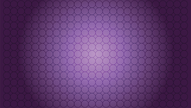 Vibrant purple geometric background with a seamless pattern of interconnected circles. This modern and elegant mesh texture provides an abstract circular digital backdrop for creative projects