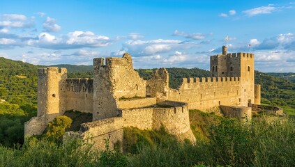 Medieval Fortress Ruins in a Picturesque Region
