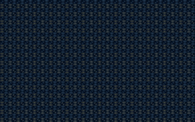 Abstract seamless pattern with geometric leaf n block in blue n grey on dark blue background. Vector illustration, for masculine shirt lady dress cloth cover decoration textile wallpaper all over