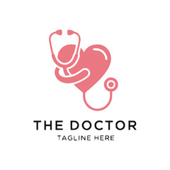 Doctor logo vector icon illustration design template