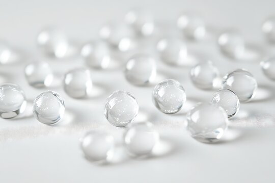 Transparent hydrogel balls absorbent polymer water beads for plants, decorative accents, and sensory play