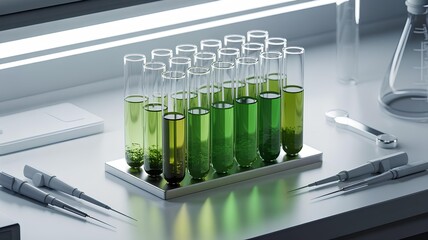 Algae fuel research and development in a laboratory environment for sustainable energy